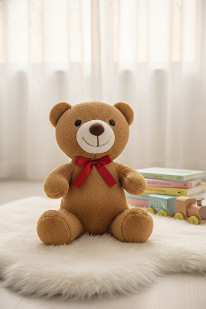Maks Toys لعبة دب قطيفة لطيفة ورفيق للنوم 25 سم