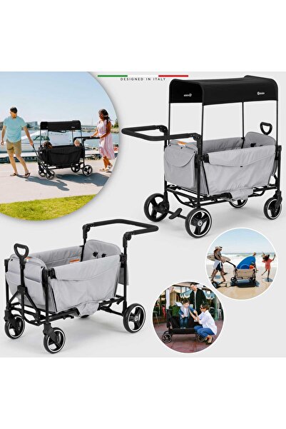 Elele Terreno Vagon Bebek Arabası Gri