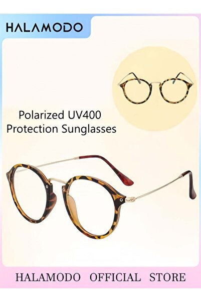 HALAMODO Unisex Sunglasses Polarized UV400 Protection Retro Classic