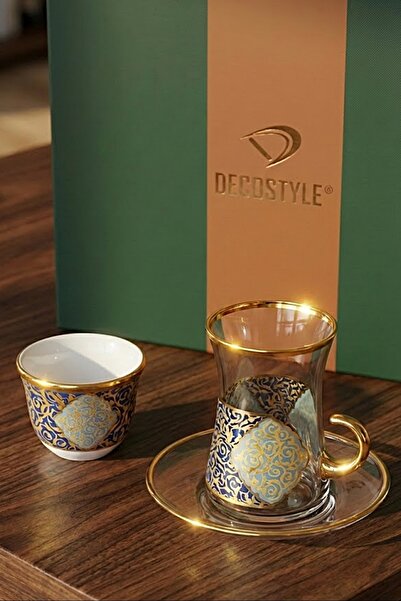 DECOSTYLE HBK09 18 parça Çay seti Çay Ve Mırra Takımı
