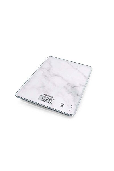 SOEHNLE Page Compact 300 Marble Pattern Digital Kitchen Scale White and Grey