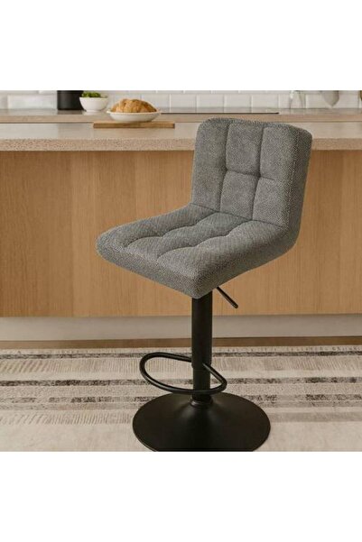 SADANHOME Dark Gray Linen Bar Chair
