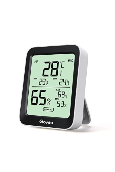 Govee Termometru și higrometru de cameră H5075, Bluetooth, Indicator de confo...