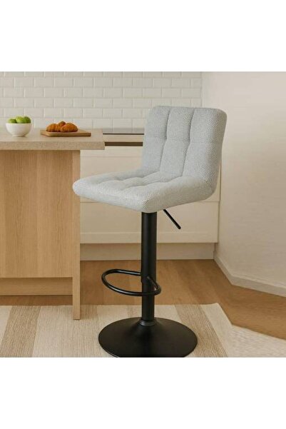 SADANHOME Light Gray Linen Bar Chair
