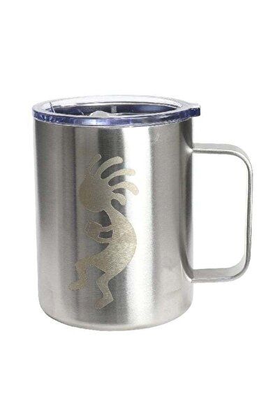 Aquapelli CM12 Vacuum Insulated Coffee Mug with Handle Silver 350ml