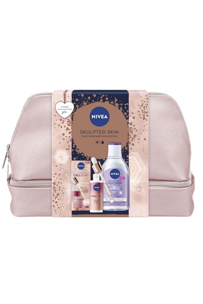 NIVEA Set 2 x Women's Gift Box Sculpted Skin, Cellular Face Serum 50 ml, Mice...