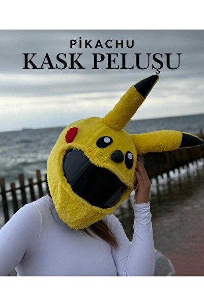Arar KASK PELUŞU KILIFI PİKACHU MODEL - 2595