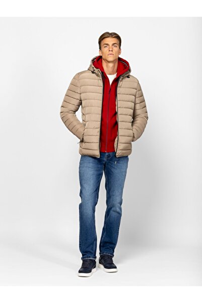 Heavy Tools Men's quilted jacket with hood NACKW25 moon M