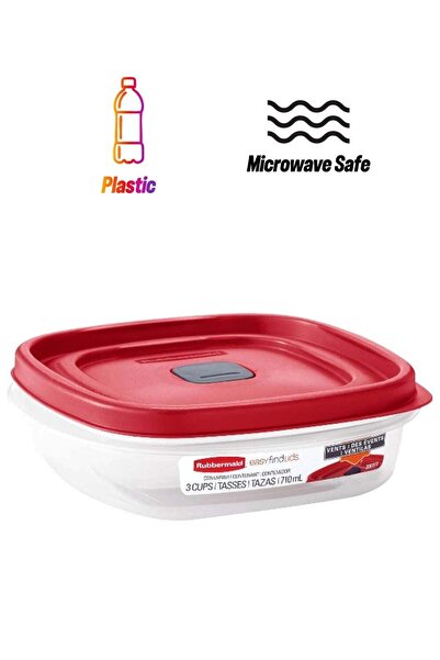 Generic حاوية تخزين طعام من ربرميد، آمنة للاستخدام في غسالة الصحون والميكرووي...