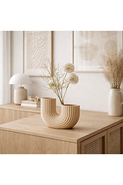 Sani Vase "Skaagen" 91 x190 x H132mm Beige