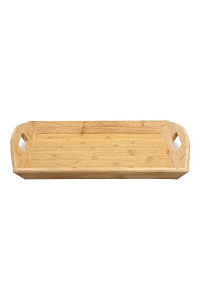 Bien Servi High Quality Rectangular Shaped Bamboo Serving Tray Brown