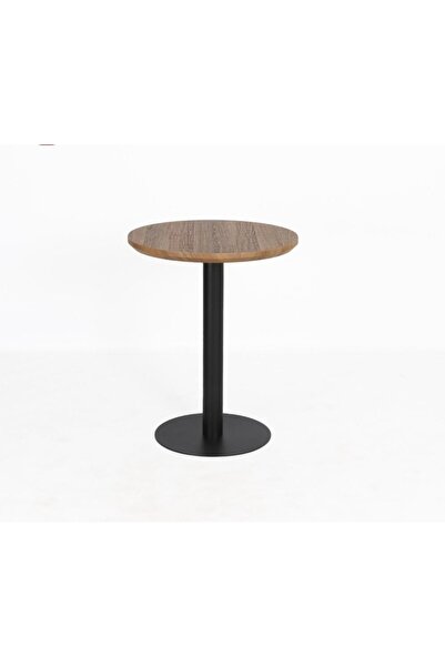 DEC13 Elegant round cafe table with a 60cm metal base