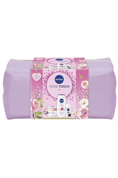 NIVEA Set 2 x Gift Box Body Lotion 200 ml, Shower Gel 250 ml, Invisible Black...