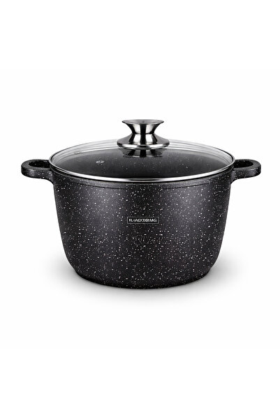 Royalty Line Pot 24 cm with glass lid 6.2 L marble coating