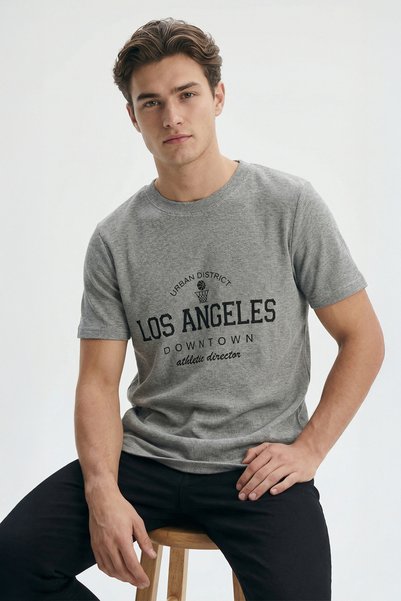 Abruzzo Los Angeles Printed T-Shirt |   Unisex Regular Fit Casual Tshirt