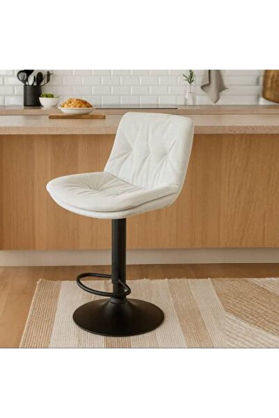 SADANHOME Light Beige Linen Bar Chair