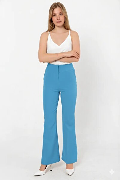 Swass High Waist Spanish Trousers Blue