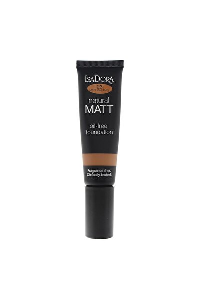 Isadora , Matt, Oil-Free, Matte, Liquid Foundation, 23, Caramel, 35 ml