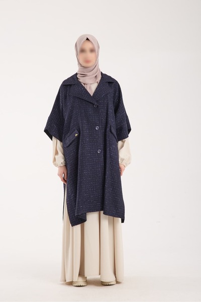 ZESA TASARIM Channell Kumaş Lacivert Panço 100 cm