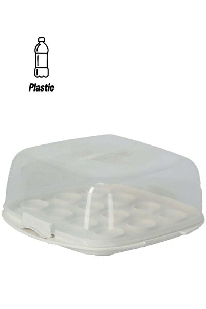 Generic Cup Cake Holder White 8.8 Liter