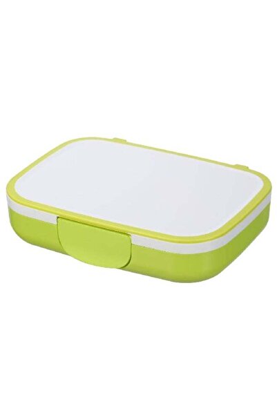 Felli Lol Bento Rectangular Snack Box White and Green 21cm