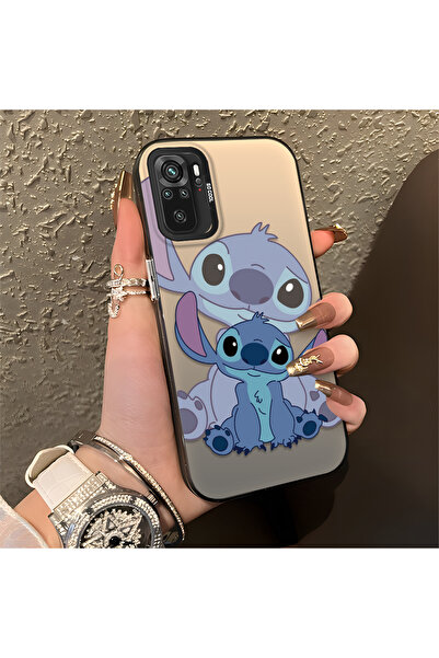 CASEVIBE Redmi Note 10S Uyumlu, Stitch çiftler tasarımlı şok korumalı telefon...