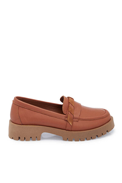 Tergan Taba Hakiki Deri Kadın Loafer - K25I1AY67823-A29