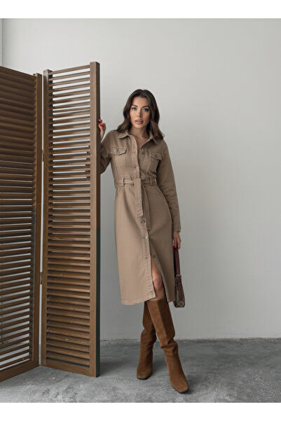 bluemarlin Full Button Closure Belted Trench Coat