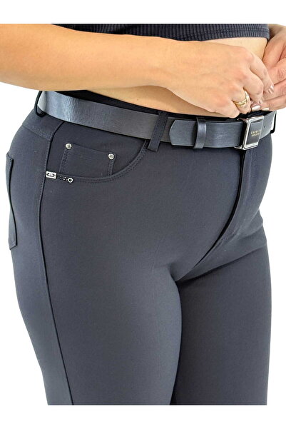 carmito Plus Size High Waist Loose Leg Knitted Women's Trousers with Gatherin...