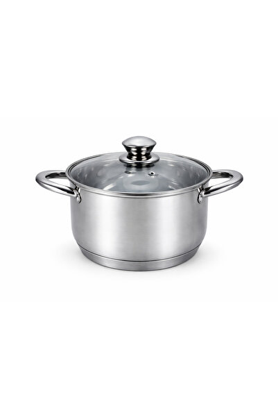 SWISS Z Line stainless steel pot 18 cm with glass lid 2.6 L