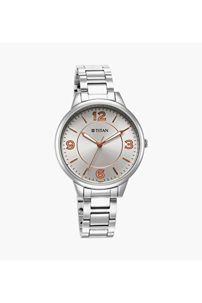 Titan Women's 37 MM Silver Analog Stainless Steel Watch