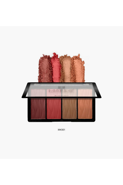 Makeover باليت أحمر الخدود "واندرلست" بأربعة ألوان - 14 غرام