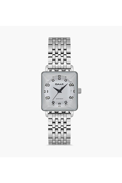 Omax Silver Analog Stainless Steel Strap Watch