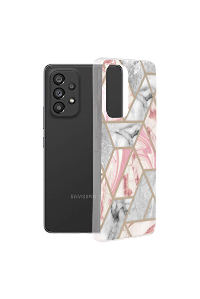 SKYDDAR INNOVATION Carcasă pentru Samsung Galaxy A53 5G Marble Series - Roz Hex