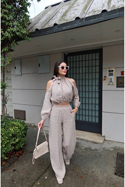 KECHİ WOMAN Tencel Fabric Sleeveless Crop Top