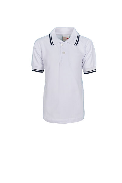 Baran Işık ДИТЯЧИЙ КОРОТКОРУКАВИЙ ТРИКОТАЖНИЙ СВІТЕР З ПОЛО-КОМИРОМ