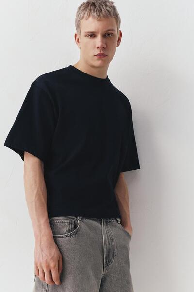 Pull & Bear Kısa kollu crop t-shirt