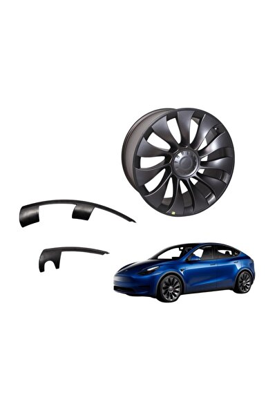 RAMM Tesla Model Y Sekmanlı BLAZE Jant Kapağı Seti - 21 İnç - Mat Siyah