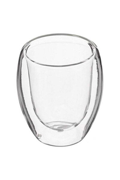 Secret de Gourmet 2-Piece Double Wall Glass Espresso Cup Clear 80 ml