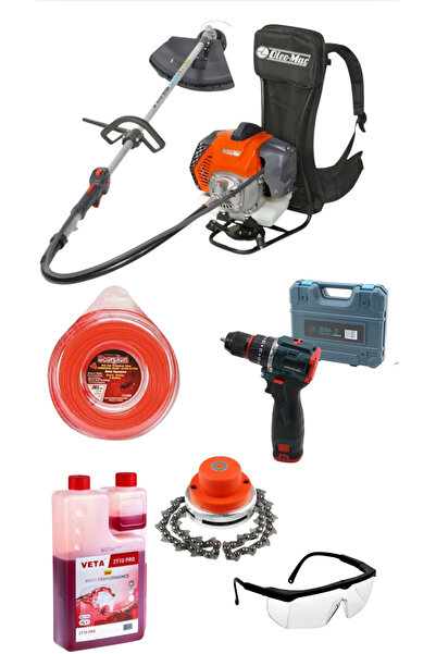 Oleomac BCH 500 BP Motorlu Sırt Tırpan 2.8Hp set hediyeli