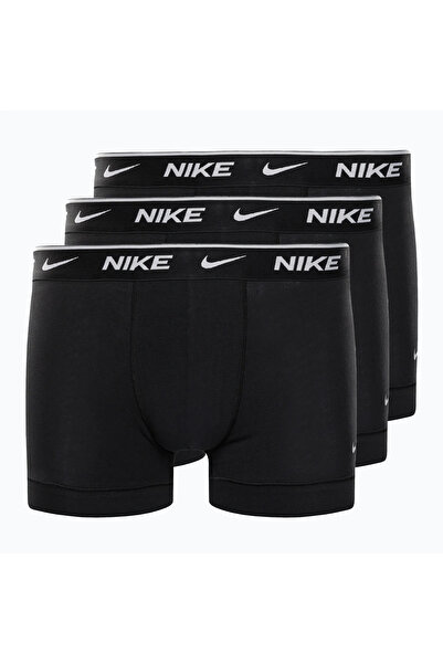 Nike Σετ μποξεράκια με λογότυπο στη μέση - 3 ζευγάρια, Μαύρο