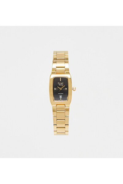 Omax Women's Gold Analog Wrist Watch | 34 MM