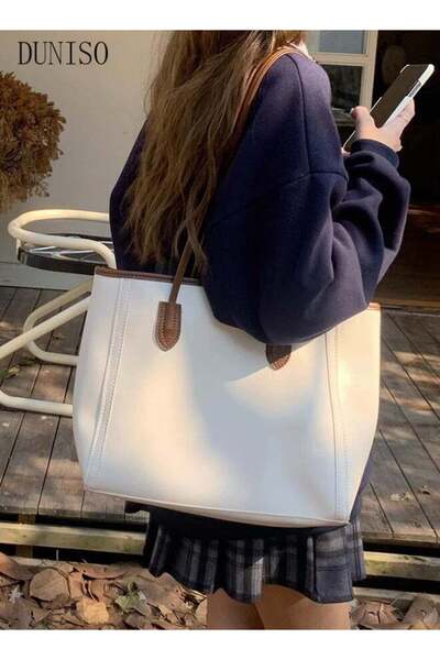 DOMEET Women's Shoulder Tote Bag Faux Leather Handbag for Women Large Capacit...