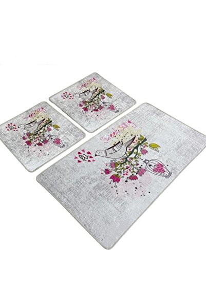 Chilai Home by Alessia Set of 3 Rectangular Bath Mats