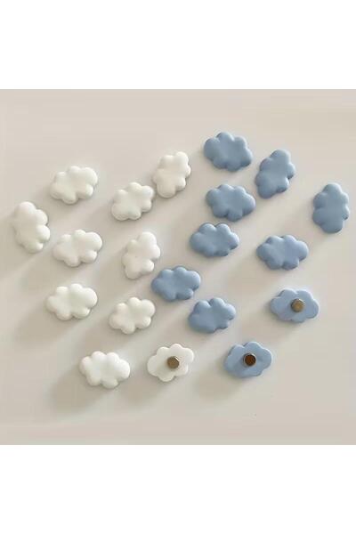 SUME Dekoratif 10 Adet Güçlü Bulut Şeklinde Buzdolabı Magneti Fotoğraflar, No...