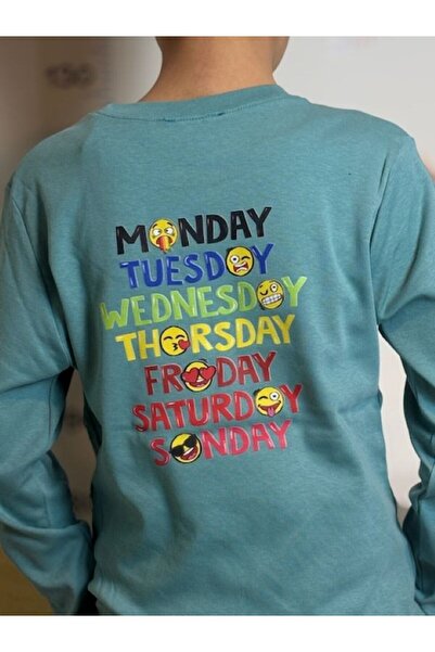 Mir KidsClup تي شيرت بأكمام طويلة من قماش الإنترلوك للجنسين