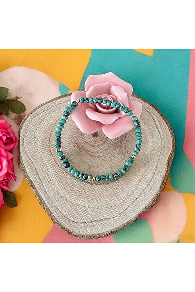 Ezera Turquoise Jade Bracelet Livia with 925 Silver Accessories