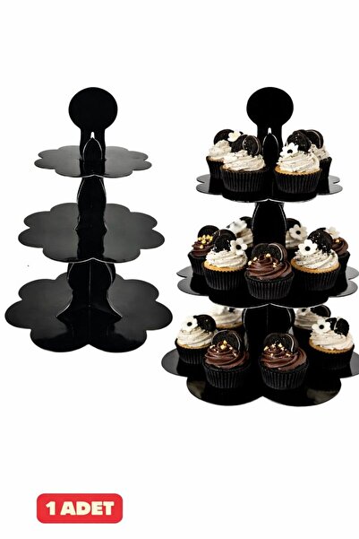 Baloncu Dede Siyah Kek Standı Cupkek Standı Doğum Günü Özel Gün Kutlama Parti...