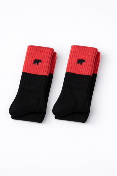 Bad Bear 2 Pieces of Duo Black Unisex Socks