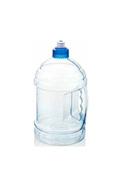 Generic زجاجة مياه رياضية متينة شفافة وزرقاء سعة 2.2 لتر